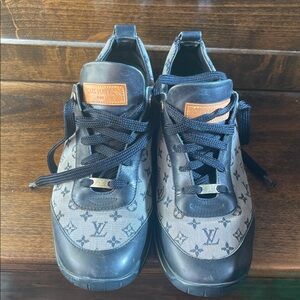 Louis Vuitton Navy and Gray Monogram Shoes
